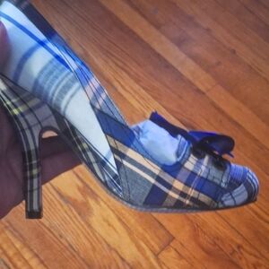 Irregular Choice madras high heel..size 40.5